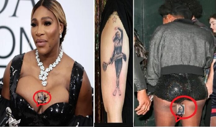 Serena Williams full tattoo